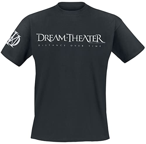 Dream Theater Logo Männer T-Shirt schwarz XL 100% Baumwolle Band-Merch, Bands