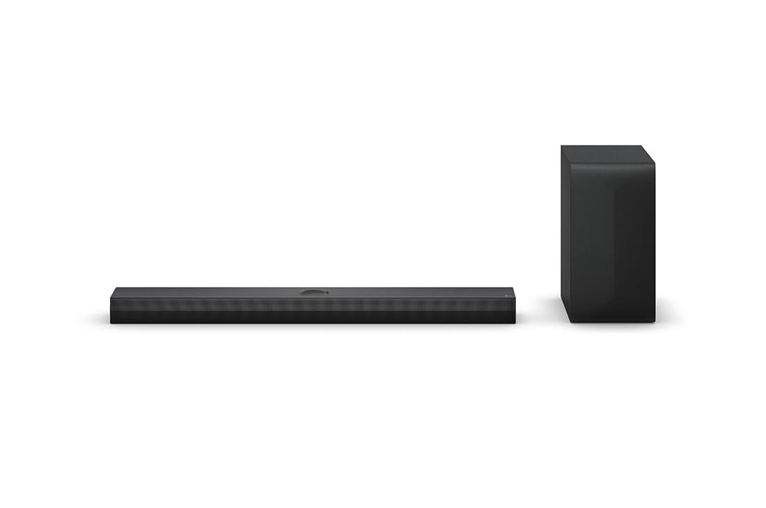 LG S70TY Intelligente Soundbar, 400 W, 3.1.1 Kanäle, Surround-Sound, Dolby Atmos und DTS, breite Konnektivität, Bluetooth, USB, optischer Eingang, Schwarz
