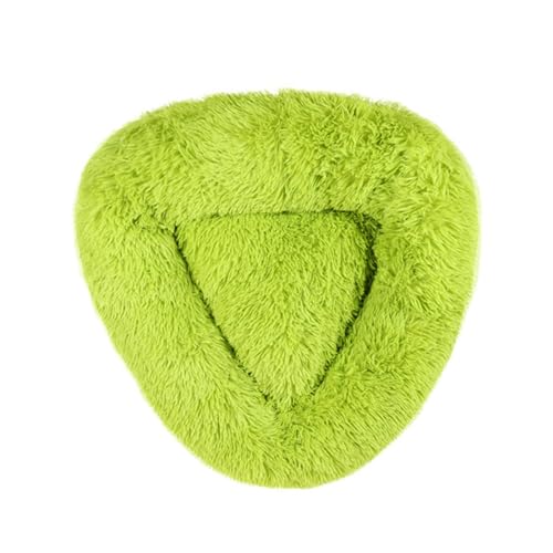 Hislaves Increase Space Pet Bed Cozy Dog Bed Anti-anxiety Deep Sleep Plush Warm Breathable Soft Touch Feel Trendy Design Pet Nest Plush Pet Bed Green L