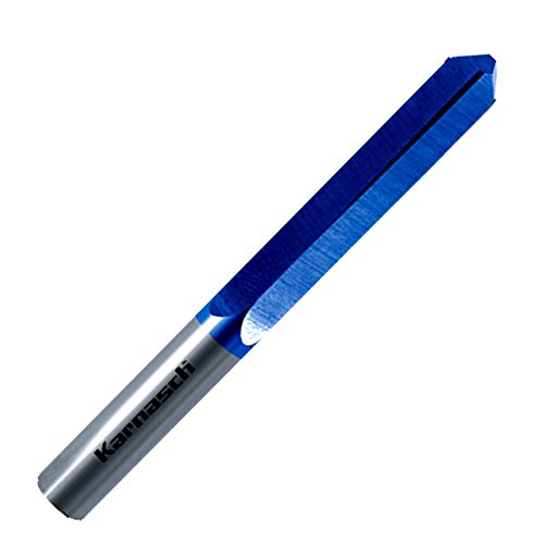 webkaufhaus24 Vollhartmetall Bohrfräser für Schlüsseldienst BLUE-TEC beschichtet Frässtift Fräser 6 mm
