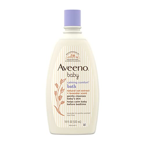 Aveeno Baby Calming Comfort Bath, Lavender & Vanilla, 18 Ounce by Aveeno BEAUTY (English Manual)