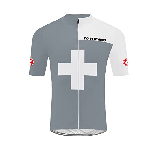 UGLY FROG Anzüge Milchfaser Kurzarm Herren Elastische Atmungsaktive T-Shirt Jersey Funktionsshirt Schnell Trocknen Stoff Fahrradtrikot für Radsport Outdoor Sport