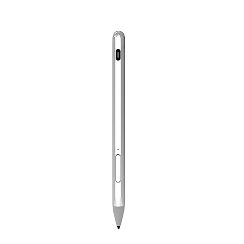 Eingabestift für Microsoft Surface Go Pro 8 7 6 5 4 X Stift Latpop 4096 Levels Druck Palm Ablehnung Stylus Pen Tpye-C Stift (Silber)