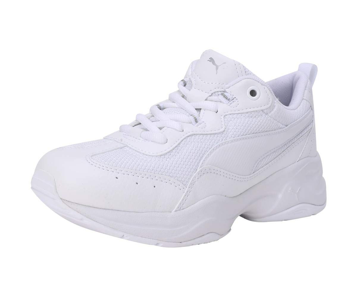 PUMA Damen Cilia Sneaker, White Gray Violet Silver, 36 EU