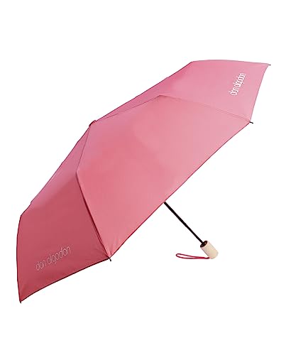 DON ALGODON Regenschirm Taschenschirm mit Auf-Zu-Automatik, Stangen 54 cm Ø100 cm klein, klein, leicht & kompakt Damen Luisa Rot