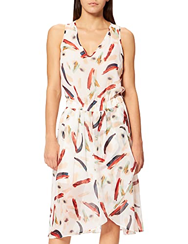 Mexx Damen Kleid, Mehrfarbig (Brush Effect Printed 318297), (Herstellergröße: 34)