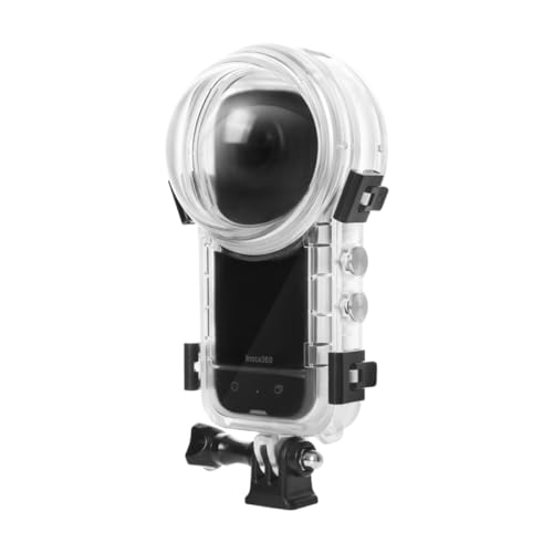 Fenmaru Wasserdichtes Gehäuse/Tauchschutzhülle Kompatibel mit Insta360 X4 Sportkamera, 50 Meter 360 Grad voll unsichtbar Blindless Schutzhülle