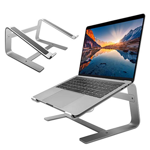 Macally ASTAND, Notebook Ständer aus Aluminium für Apple MacBook, MacBook Air, MacBook Pro und alle Laptops von 10 bis 17, edles und elegantes Alu Design