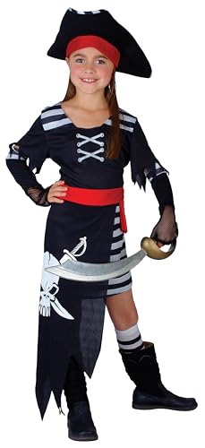 Seeräuber Piraten Prinzessin Verkleidung für Mädchen Fasching Karneval Kostüm L