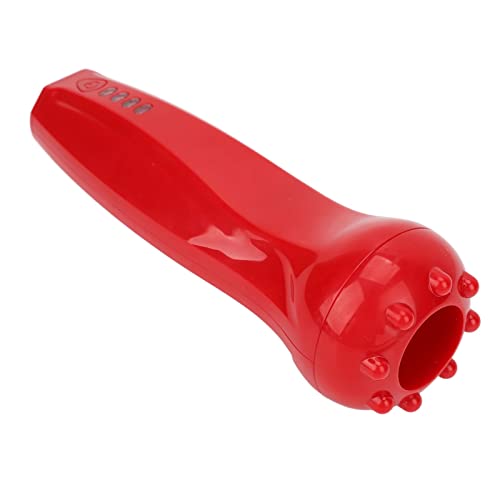 SchröPfset Zur Schmerzlinderung, Stimulierung der Durchblutung, Cellulite-BlasenmassagegeräT, One-Touch-Design FüR SchöNheitssalon (Rot)