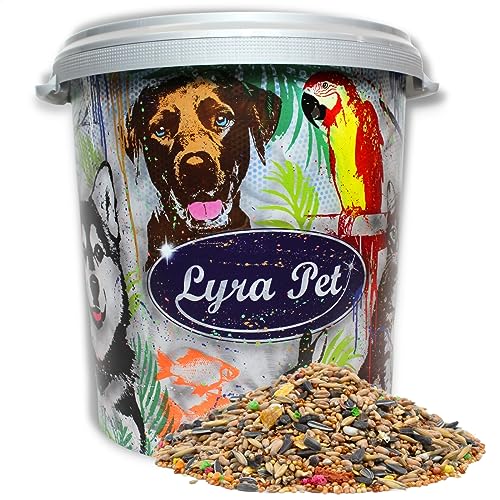 Lyra Pet® 10 kg Nymphensittichfutter Großsittich Ziervögel Vögel in 30 L Tonne