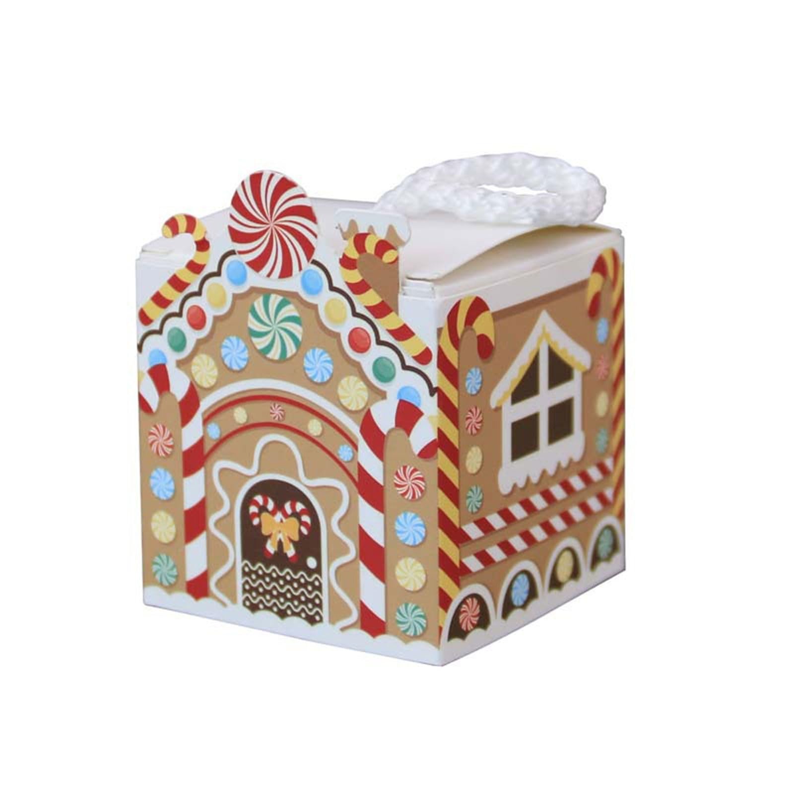 lxuebaix Festliche Weihnachts-Geschenkboxen, 50 Stück, Pralinenverpackungsbeutel für Heimdekorationen, Neujahrsdekoration, Papierbox, 50 Stück