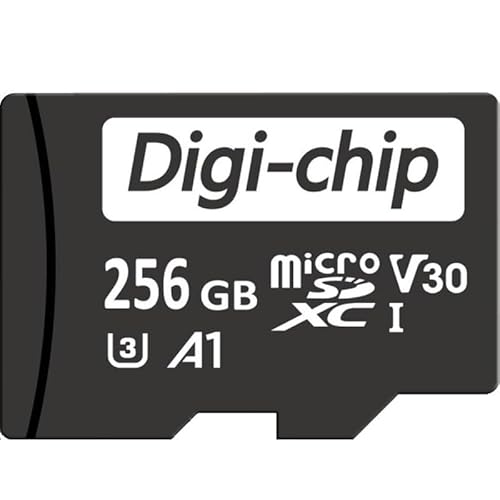 Digi-Chip Micro-SD-Speicherkarte für Blackview Oscal C70, Oscal C80, Oscal C30 Pro, Shark 8, Tiger 12 Mobiltelefone, Klasse 10, UHS-1, MicroSD (256 GB)