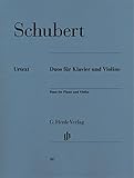 HENLE VERLAG SCHUBERT F. - DUOS FOR PIANO AND VIOLIN Klassische Noten Violine