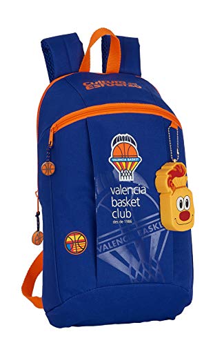Safta Mini Rucksack Valencia Basket, 220 x 100 x 390 mm, Blau/Orange, Blau/orange, 220x100x390mm, Mini-Rucksack