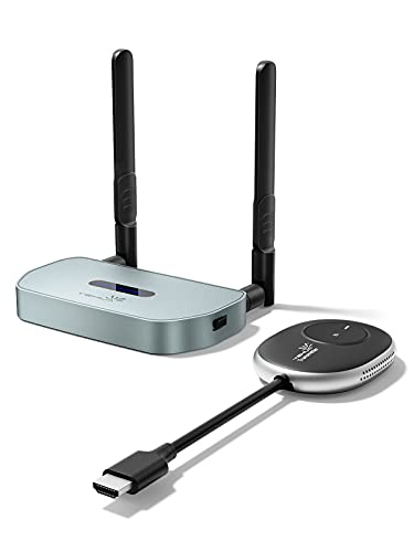HDMI Wireless Transmitter and Receiver, YEHUA 4K Wireless HDMI Extender,164FT/50m HDMI Funkübertragung Unterstützt das Streaming von Video, Audio von Netflix/Switch/PS4/Laptop zu HDTV/Beamer/Monitor