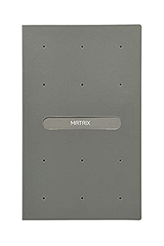 Favorit 400101766 Visitenkartenhalter personalisierbar Matrix Außenformat 12,5 x 20,5 cm, Grau