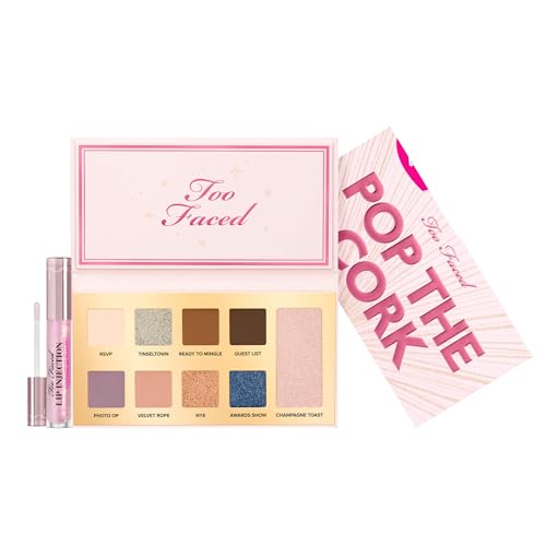 Too Faced Pop The Cork Party Ready Face & Eye Palette Lip Injection Maximum Pmump