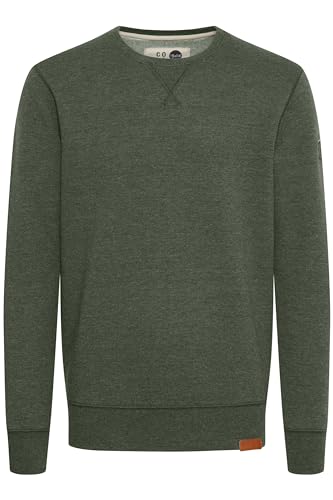 !Solid Trip O-Neck Herren Sweatshirt Pullover Pulli Mit Rundhalsausschnitt Und Fleece-Innenseite, Größe:S, Farbe:Insignia Blue Melange (8991)