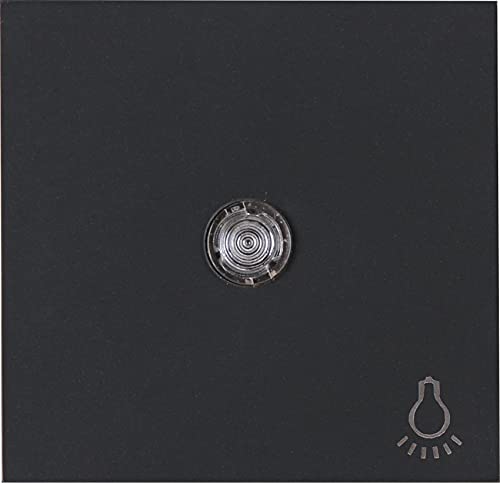 Kopp HK07 - Flächenwippe mit Linse und Symbol Licht, Farbe: anthrazit, 5er Pack, 490446001