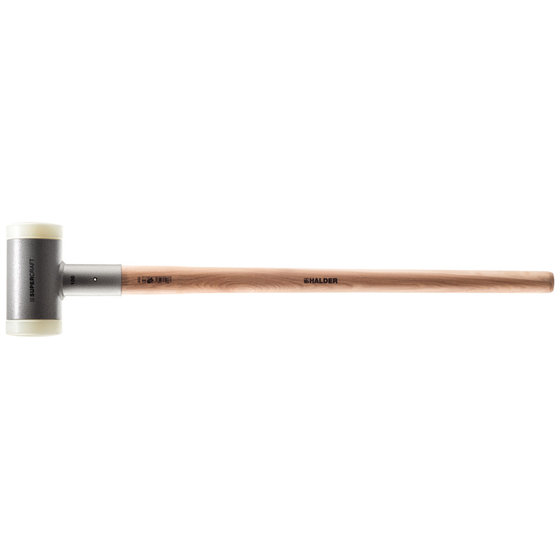 HALDER - SUPERCRAFT-Vorschlaghammer, mit schwingungsdämpfendem, ergonomisch geformtem und lackiertem Hickorystiel | D=80 mm / Gewicht=4410 g | 3366.081