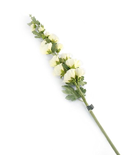 Closer 2 Nature F073CL Floral Elegance, Stockrose, 118 cm, Einzelstamm, cremeweiß