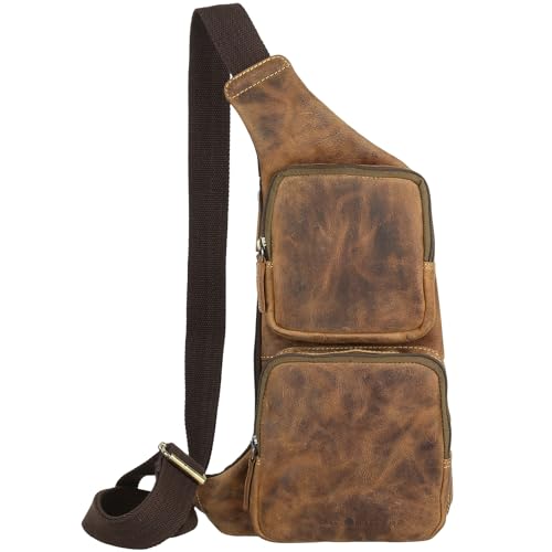 Greenburry Vintage Body Crossover Bag Leder Sling Bag Rucksack Backpack Daypack 1543-25