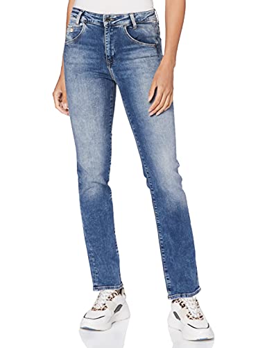 Mavi Damen DARIA Straight Jeans, Blau (Mid Brushed STR 28922), No Aplica (Herstellergröße: 26/30)