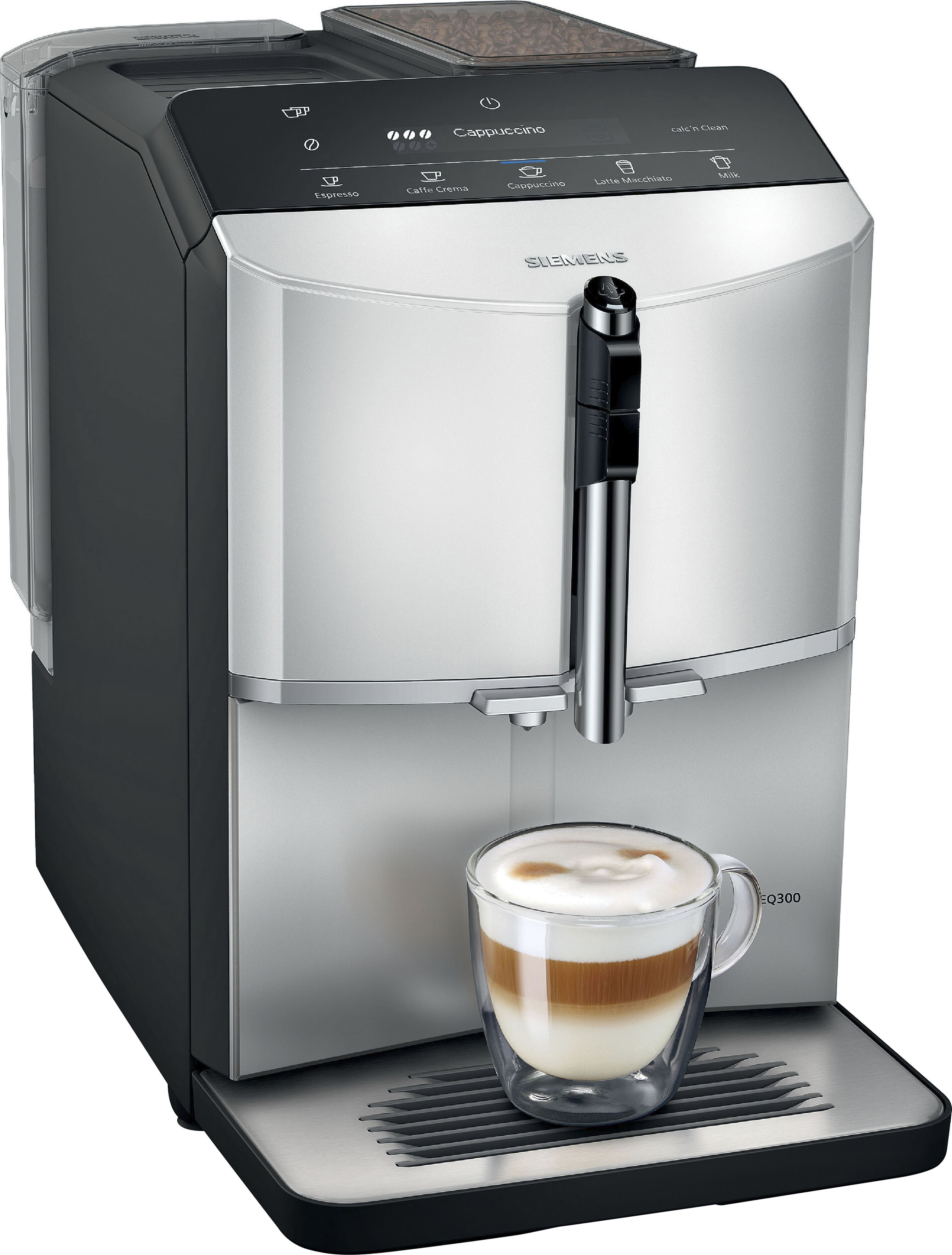 SIEMENS Kaffeevollautomat "TF303E01", Daylight silver