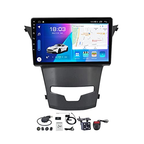 Android 11 Autoradio 2 DIN mit Bluetooth 5.0 Freisprecheinrichtung für SsangYong Korando Actyon 2013-2017 mit Car-Play Android Auto, 9 Zoll Screen FM AM RDS DAB+ Radio/Rückfahrkamera (Size : M500S)