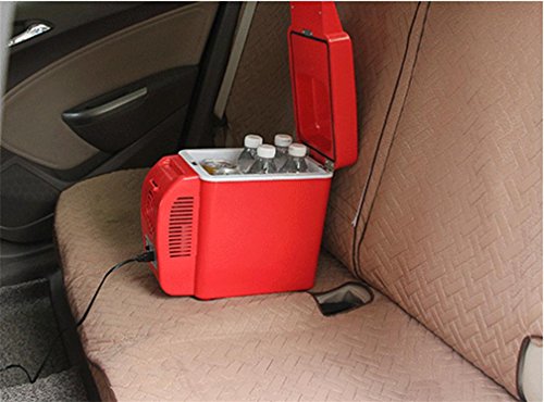 HL 12V Auto Kühlschrank 7L Kalt Und Warm Box Auto Dual Mini, Red,red