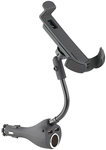 Callstel Flexible Handyhalterung: Flexible Kfz-Halterung für Smartphones, USB-Ladefunktion, 4,8 A (Flexible Handyhalterung Auto, Handy Halterung flexibel, Autohalterung)