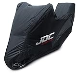 JDC 100% wasserdichte Motorradabdeckung - ULTIMATE RAIN (Strapazierfähig, weiches Futter, hitzebeständig, verschweißte Nähte) - L Top-Box