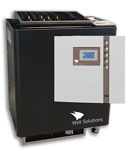 Well Solutions® Sauna Premium Set Bi-O Mat in 9 kW und Premium Steuerung Econ H1, Silikonkabel, Steine