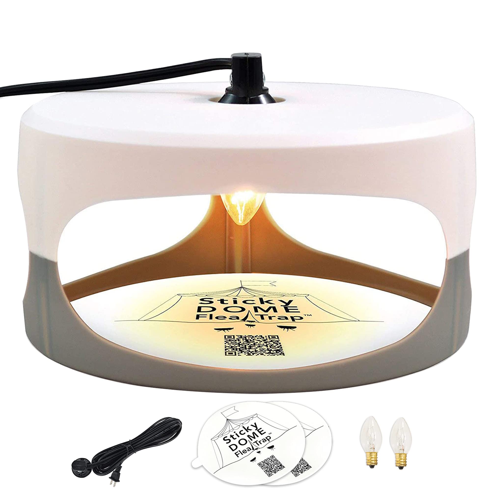 ASPECTEK Flea & Bed Bug Trap with 2 Adhesive Discs Included Odourless, Non-Toxic. Safe for Children and Pets (flea Trap)