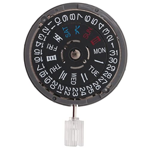 ioannis Uhrwerk NH36 bei 3,8 Uhr Uhr Mechanische Uhr Ersatz Movt für Diver's Mod Sub 24 Jewels Datum schwarz, Quelle, Schwarz , fuente blanca