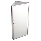 Spiegelschränke Dreieck Edelstahl-Badezimmer-Corner Aluminium Badezimmerspiegel Box Sanitär Badezimmerspiegel Wandhängeschrank WC Lagerschrank