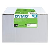 DYMO Original LabelWriter Adressetiketten | 28 mm x 89 mm | 24 Rollen mit je 130 leicht ablösbaren Etiketten (3.120 Etiketten) | selbstklebende Etiketten | für LabelWriter-Beschriftungsgerät