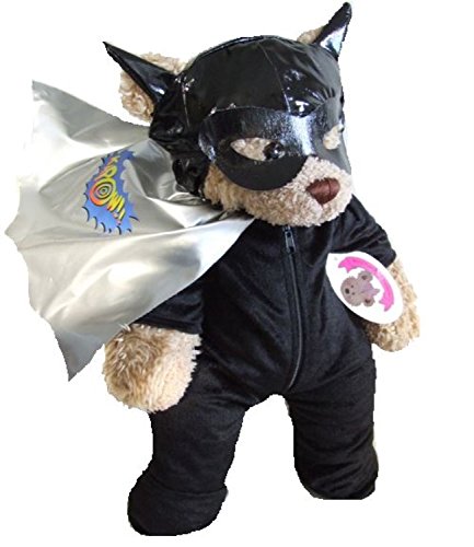 Build a Bear fit Black Bat Hero Onesie Teddy Clothes