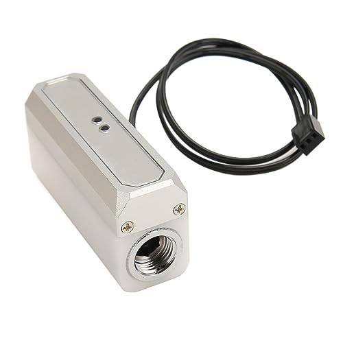 G1/4 Zoll PC-Wasserkühlungs-Durchflussmesser, Wasserkühlungssystem-Alarm, Digitales OLED-Display, Durchflussmesser, Thermometer, Durchflussmesser für