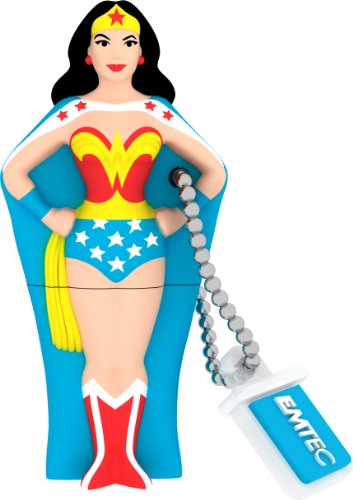 Emtec 8 GB USB 2.0 Flash Drive Super Heroes, Wonder Woman