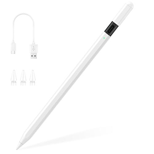 TiMOVO Stylus Pen für iPad, 30 Minuten Schnellladung iPad Stift USB-C mit Palm Rejection Neigung Kompatibel mit iPad Pro 11&12.9,iPad 10/9/8/7/6th, iPad Air 3/4/5th, iPad Mini 5/6th Gen (2018-2023)