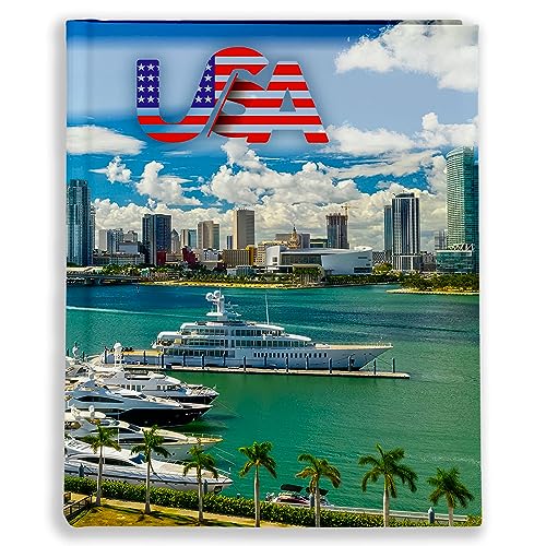 Urlaubsfotoalbum 10x15: USA, Fototasche für Fotos, Taschen-Fotohalter für lose Blätter, Urlaub USA, Handgemachte Fotoalbum