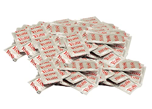 500 YOSI Ribbed Markenkondome - Gerippte Kondome für ein intensives Liebeserlebnis - viel Gefühl