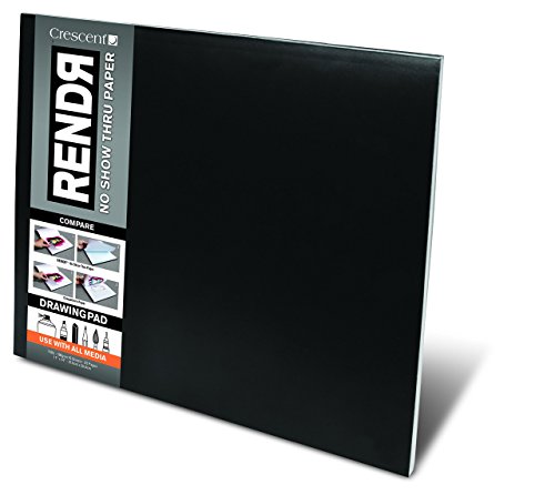 Crescent RENDR Zeichenblock, 27,9 x 35,6 cm Markerpapier, Karton, 28x35,5cm, 32