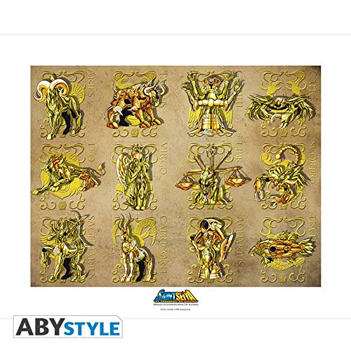 ABYstyle - Saint Seiya - Leinwand - Gold Clothes (50x40)