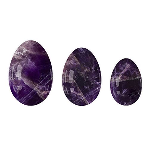 Yoni Egg 16 Arten Kristall-Massageball for Frauen Kegel-Übung Jade-, Jade-Eier ERTEYIN (Color : Amethyst Eggs)