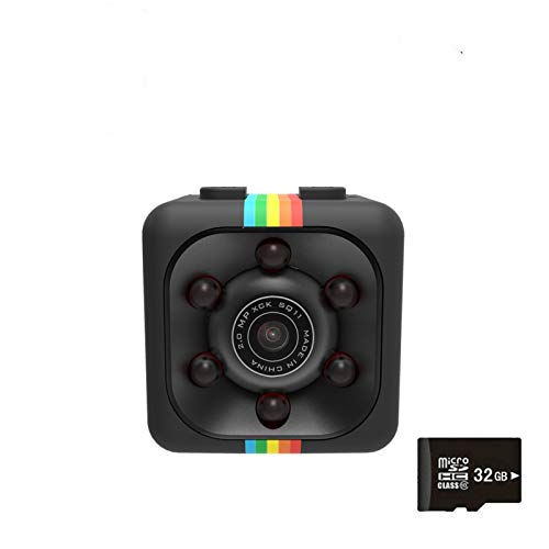 Mini Kamera, Mini Cam 1080P Spy Hide Camera sansnail HD Baby Sitter Network Camera Night Vision and 16 g Card Motion Detection