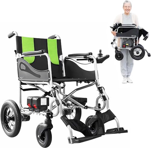 Elektrischer Rollstuhl Leicht Faltbar Elektrorollstuhl, Elektrische Rollstühle, Elektrisch Reiserollstuhl Für Ältere Und Behinderte Menschen, Aluminium 20 Km Reichweite