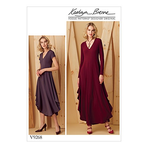 Vogue Mustern Vogue 9268 OS, Schnittmuster Kleid, Größen xsm-xxl, mehrfarbig
